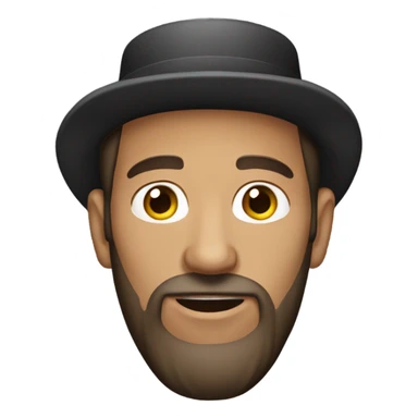 Amish man no mustache sticker