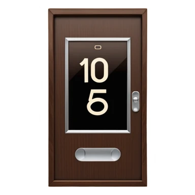 modern villa door number wood Japanese with smart screen lock sticker