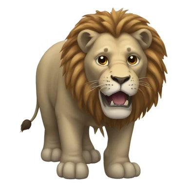hybrid lion and  elephant  sticker