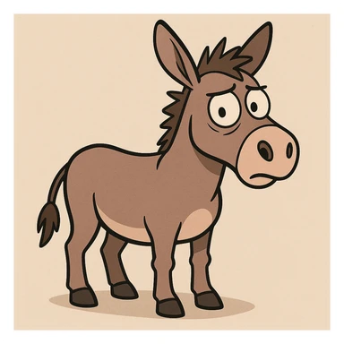 Donkey sticker