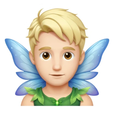 male fairy wings. sticker