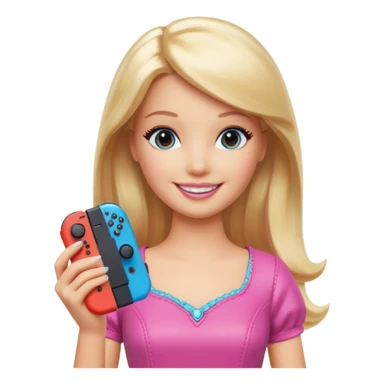 Barbie nintendo switch  sticker