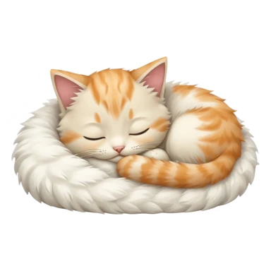 kitten sleeping sticker