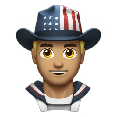 Captai Amrican muscle sticker