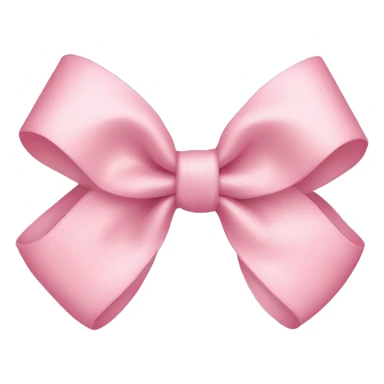 light pink bow on light pink bow sticker