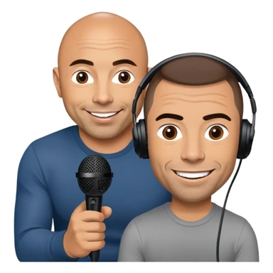 generate realistic detailed joe rogan podcast sticker