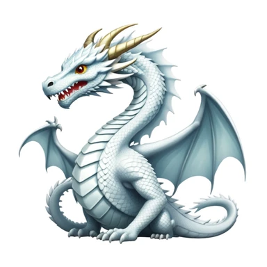 white dragon sticker