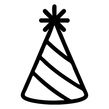 A party hat icon sticker