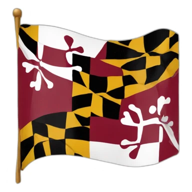 Maryland flag sticker