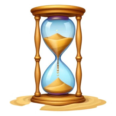colorful hourglass sticker