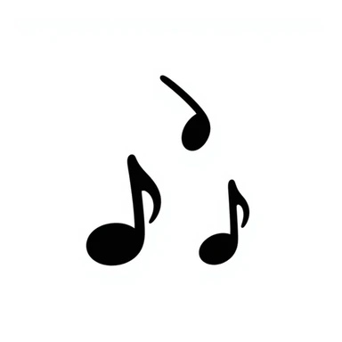 triple music note sticker