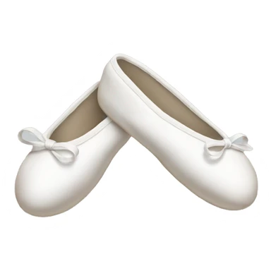 White ballet slippers  sticker