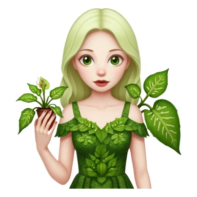 Mujer planta carnivora sticker