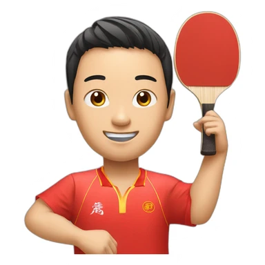 Sunyingsha table tennis player chinese sticker