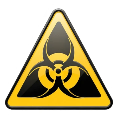 Biohazard sticker