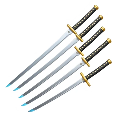 Las tres katanas sticker