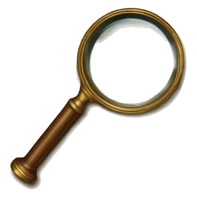 vintage book with magnifying glass sticker