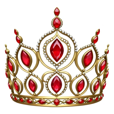 princess tiara red sticker
