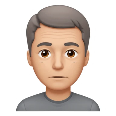 a man teacher, head is rotated 40 degrees, with an aching logo beside the neck sticker