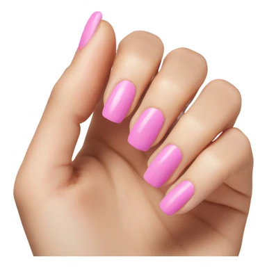 pink nails sticker