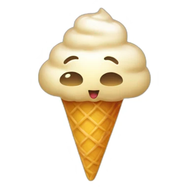 Chat qui mange une glace sticker