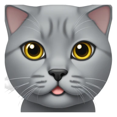 britishshorthair in grey sticker