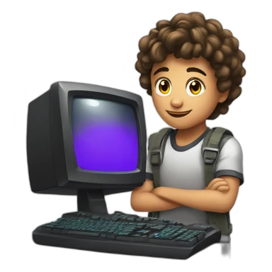 15 year old kid metis showing is gaming computer sticker