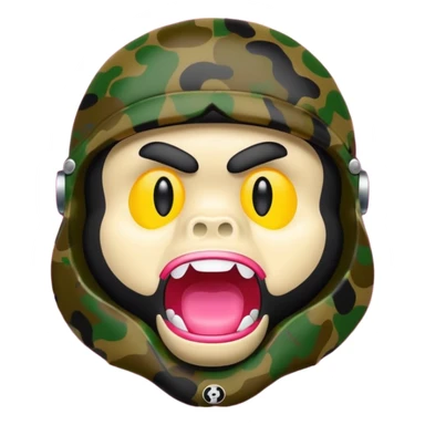 Сделай логотип Bape sticker
