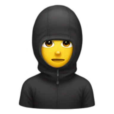 Boy in balaclava sticker