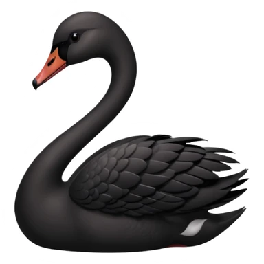 Black swan sticker