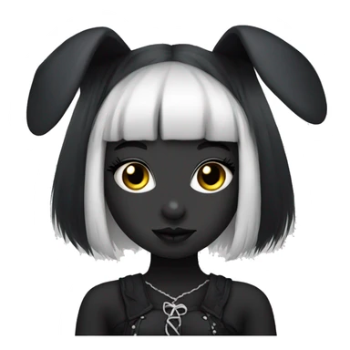 goth bunny girl sticker