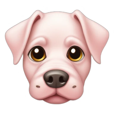 pig-dog-Tricolor sticker
