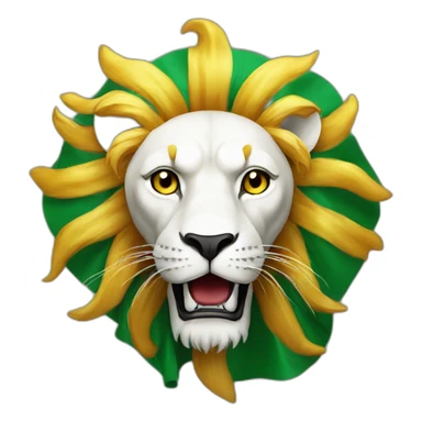 iran flag sun and lion sticker