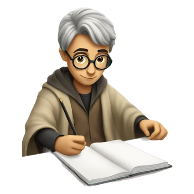 harry potter taking exams  sticker
