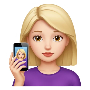 Face clen girl selfie sticker