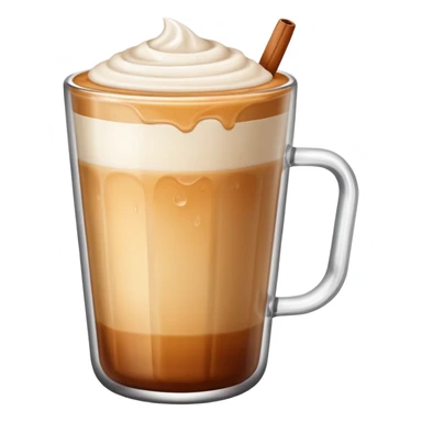 café con leche en vaso de vidrio sticker