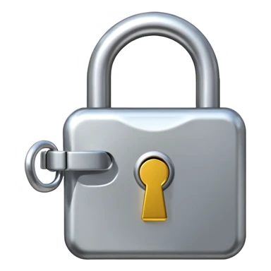 a opened  lock  sticker