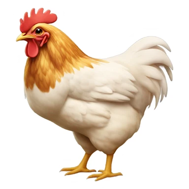 Chicken with a big butt sticker