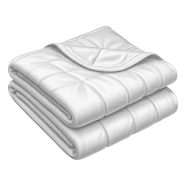 White folded blanket sticker