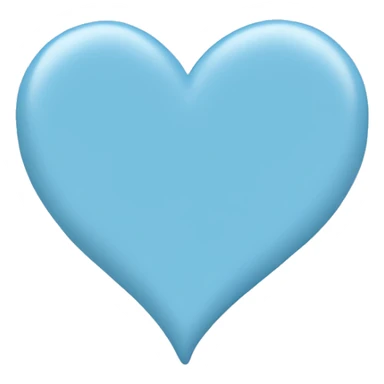 pale blue heart sticker