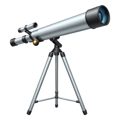 A telescope aimed 90 degrees sticker