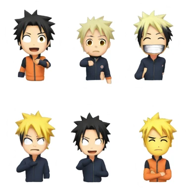 Naruto saying goodmorning sticker