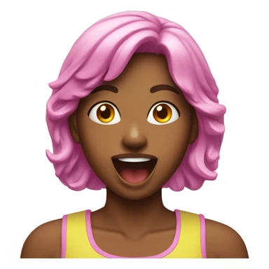 Fintess girl in the gum sticker