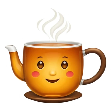 hot tea in a cup  sticker