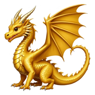 Fourth wing andarna, gold dragon sticker