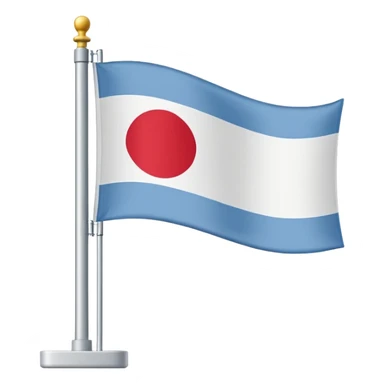 flagpole with a flag that says HELP, simple, clear sticker