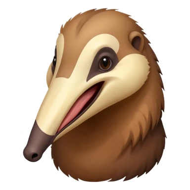In South America, there lives a species of bear that eats ants: the anteater! The anteater uses its tongue, which is very long. sticker