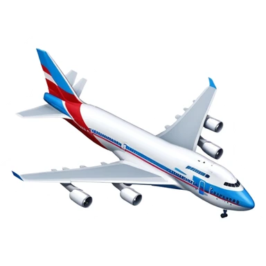 Boeing 747 - Boeing (Model Year: 2020) (Iconic colour: White with red and blue) sticker