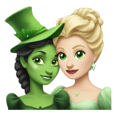 Elphaba and Glinda  sticker