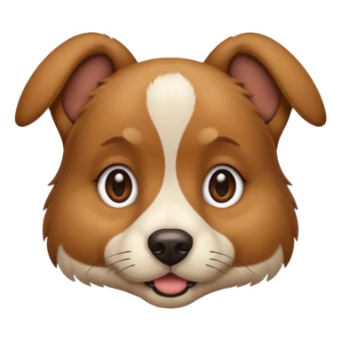 dog with ear piercing  sticker